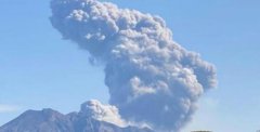 日本火山噴發煙柱高2400米,日本櫻島昭和火山噴發